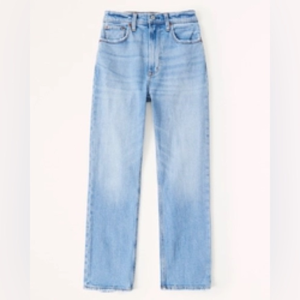 Abercrombie Light Straight Ankle Jeans -28 LONG